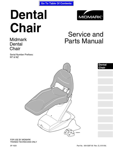 midmark dental maintenance manual